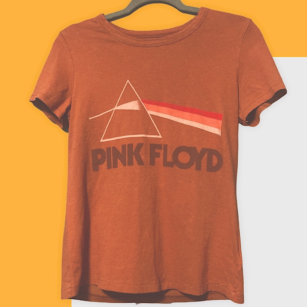 Pink Floyd X Lucky Brand Tee in Burnt Sienna Size XS